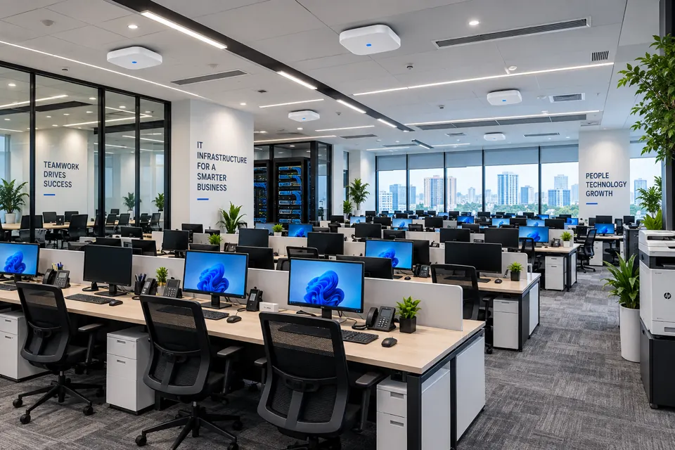 Network infrastructure equipment and cabling